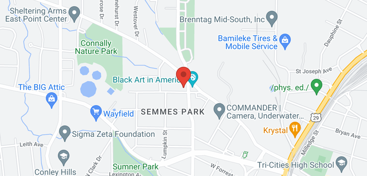 map of 2391 Semmes Street